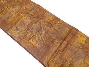 アンティーク　幾何学に抽象模様織り出し袋帯（材料）